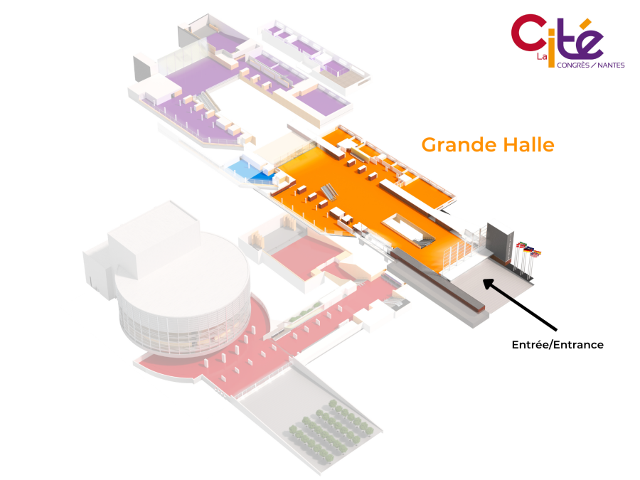 Plan la Cité des Congrès de Nantes